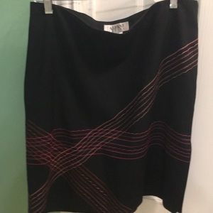 Black dressy skirt with detail